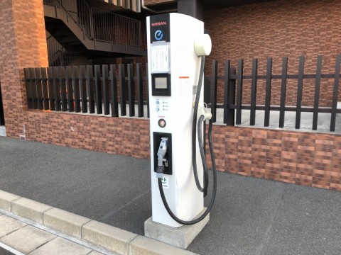 電気自動車の急速充電器